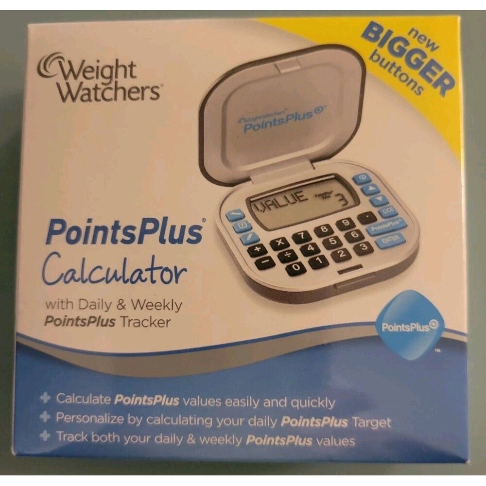 Points Plus Calculator Weight Watchers BIG BUTTONS Daily Weekly Tracker SEALED!